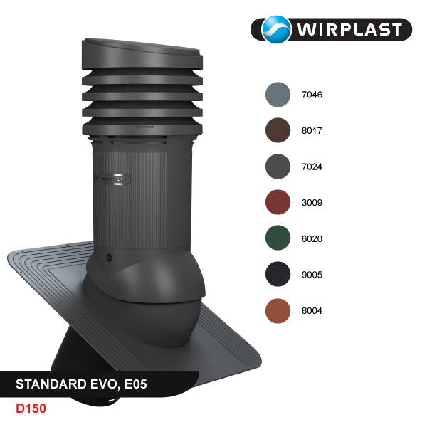 Roof vent D150, non-insulated, EVO