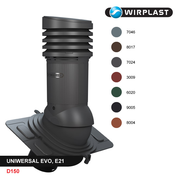 Roof vent D150, non-insulated, EVO